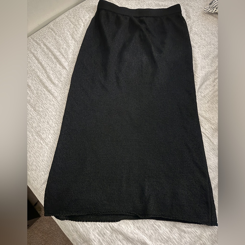 Massimo Dutti Classic dark blue Pencil Skirt